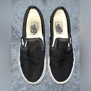black slip-on vans